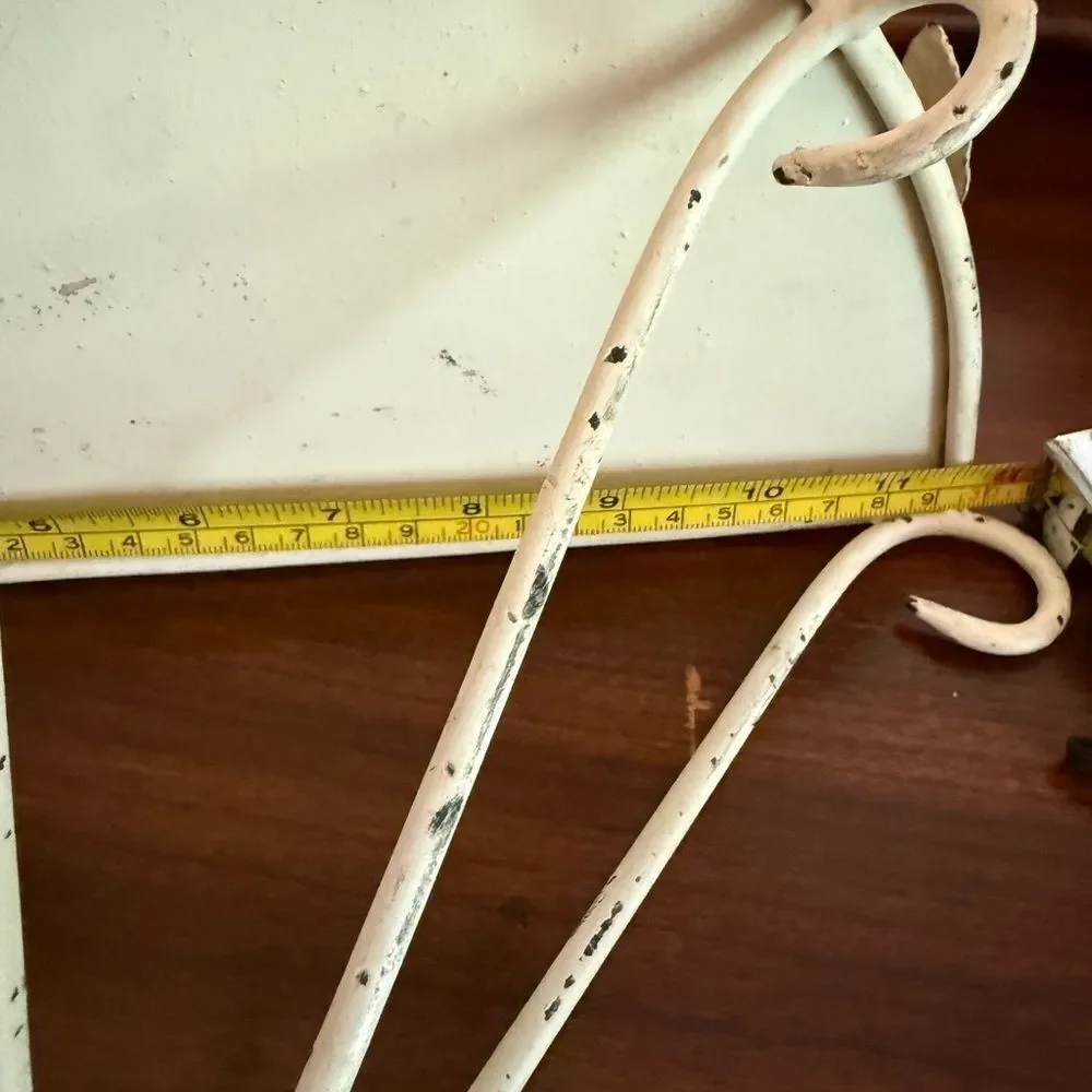 Cream Boho Bird half circle Metal Shelf Decorative Wall Shelf